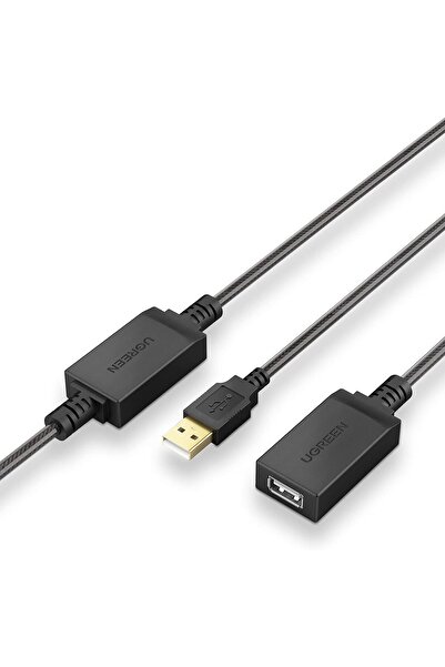 Ugreen USB 2.0 Aktif Uzatma Kablosu – 5 Metre, Wi-Fi Amplifikatör Destekli, 480 Mbps Hız