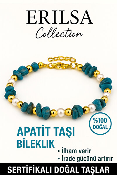 Erilsa Sertifikalı İnci ve Apatit Taşı Bileklik – Enerji Dengesi ve İlham