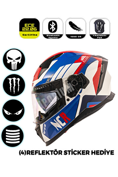 Emporium Ncr Stream Kapalı Kask Güneş Vizörlü (ECE-06)