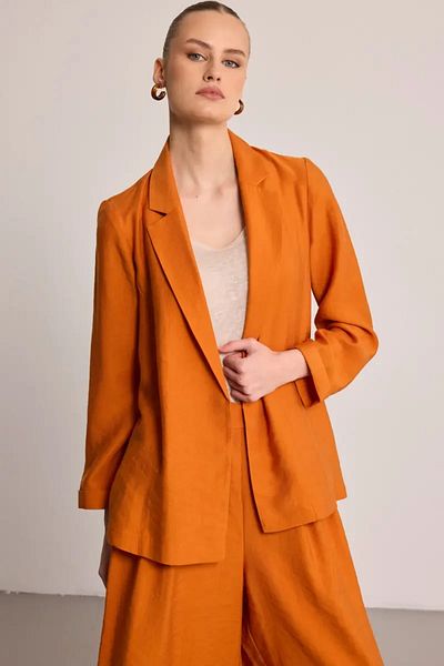 Gusto Relaxed Fit Lyocell Jacket - Tile