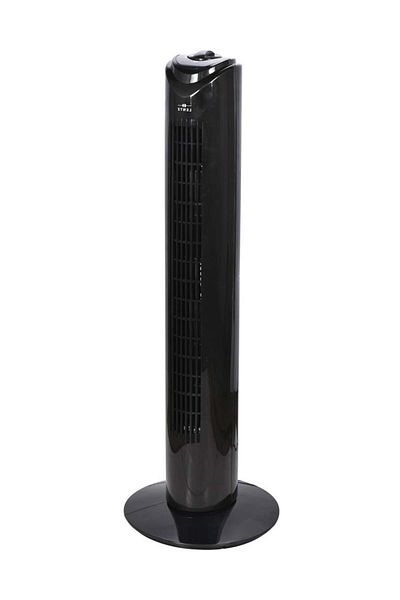 LENTZ Tower Fan 80037, 45w, 81cm, 3 Speeds, 3 Oscillation Modes, 120 Min Timer, Black