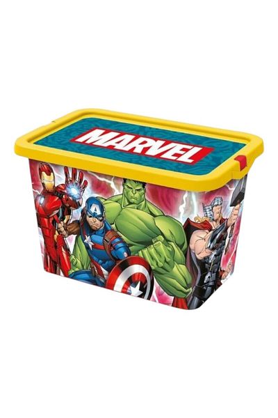 AVENGERS Toy storage box, with lid, 7 l, multicolor, 18.5x19.2x28.7 cm, Avengers