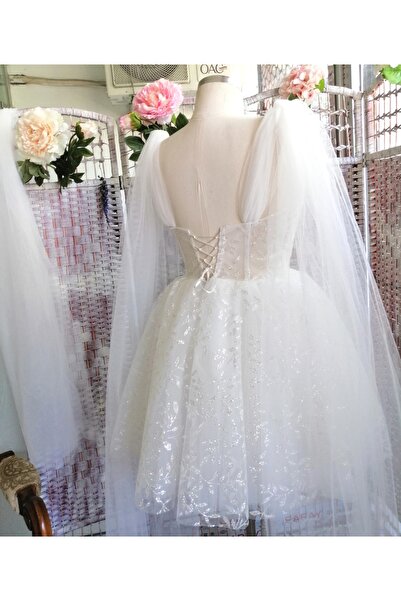 Lore&More Dantelli Mini Gelinlik After Party