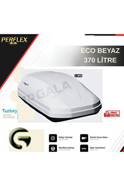 PERFLEX PORT BAGAJ 370 LT ECO BEYAZ ÇİFT AÇILIR