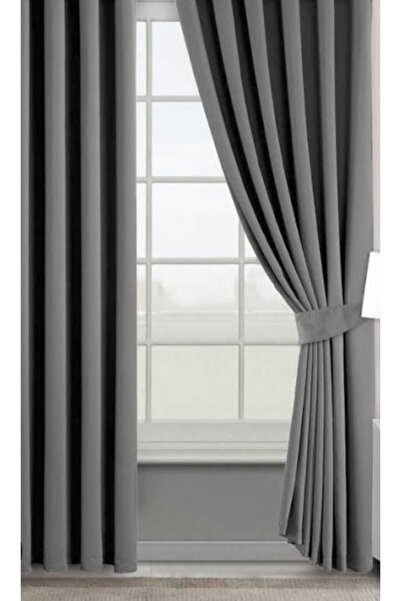 AKNEWPER GRİ Blackaout Karartma Güneşlik Işık Geçirmez 3 iplik Dokuma