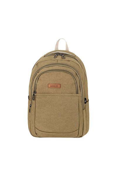 barberri Canvas Fabric Orthopedic Soft Back Support Daily School and Backpack with Laptop Compartment