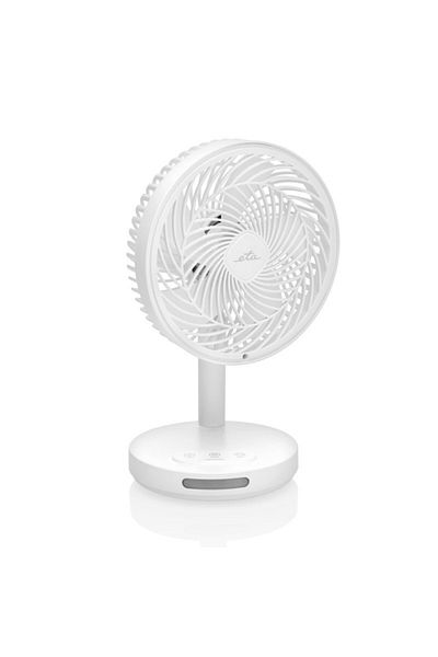 ETA Cordless table fan ETA Windy 0607 90000, 16.6 cm, 3 speeds, LED lighting, white