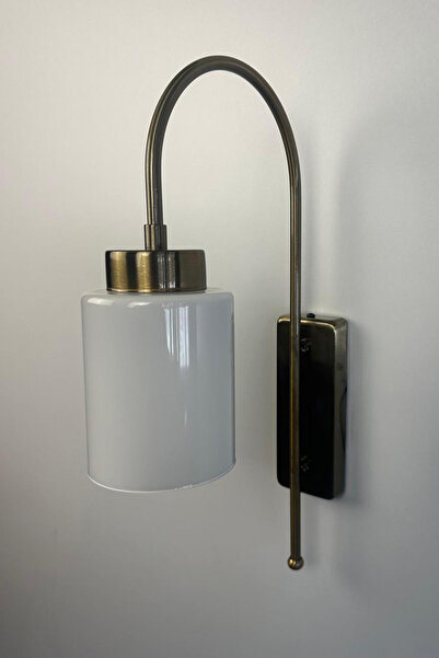 Bamyum Tiny White Glass Sconce Wall Lamp Modern Hotel Cafe Vintage Living Room Bedroom Staircase Retro