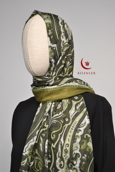 Bilenler Бавовняний шарф з етнічним візерунком – 70x190 см