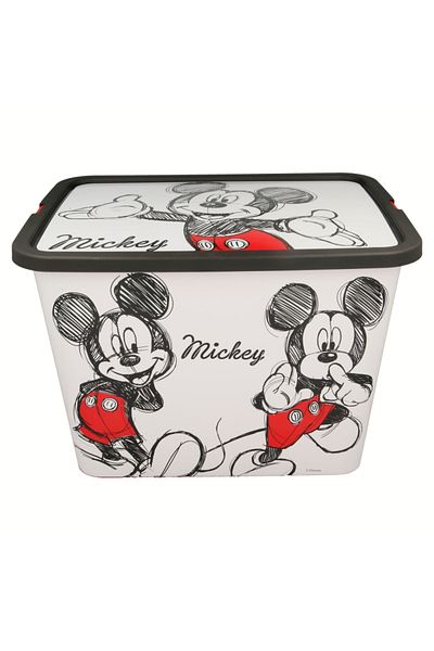 Mickey Mouse Storage box, plastic, with lid, 23 L, multicolor, 40x27x29 cm, Mickey Mouse, Disney