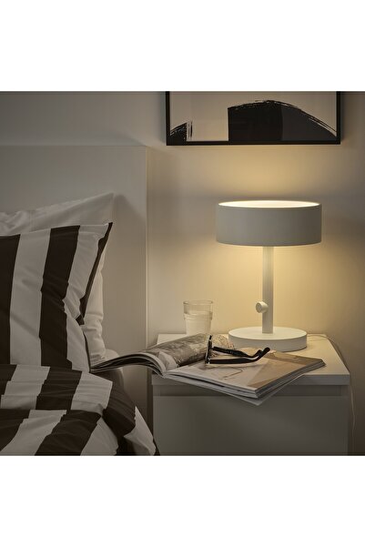 IKEA NYMÅNE Table Lamp, White, 33 cm