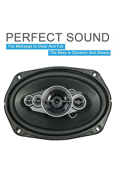Generic Car Speakers 2 Pcs Set 6 x 9 Coaxial 5 Way Speaker For Stereo Audio Video Player 600W 5 Way