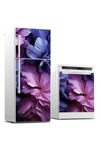Tilki Dünyası Refrigerator and Dishwasher Set Sticker 0401