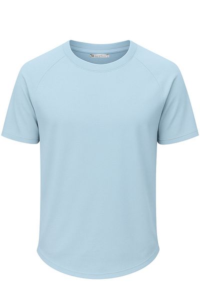 GHASSY CO. Ghassy Co. Ανδρικό μπλουζάκι Raglan Oval Cut 100% βαμβακερό μαλακό με υφή Crew Neck