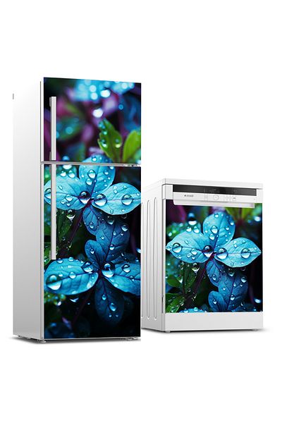 Tilki Dünyası Refrigerator and Dishwasher Set Sticker 0406