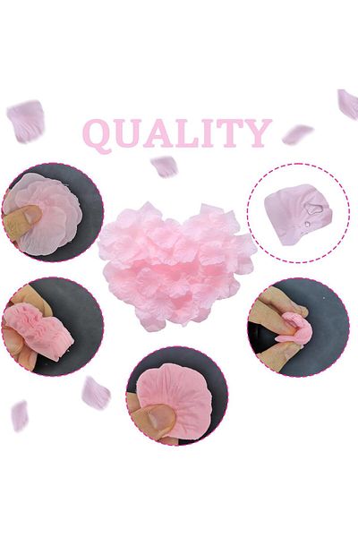 unbranded 1000 Artificial Flower Petals, Soft Texture for Party Decorations