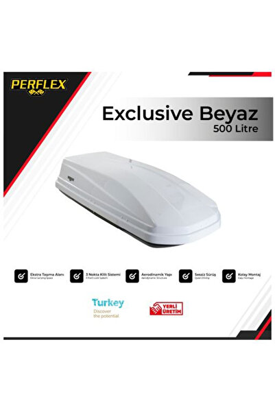 PERFLEX PORT BAGAJ 500 LT EXCLUSIVE BEYAZ CIFT ACILIR