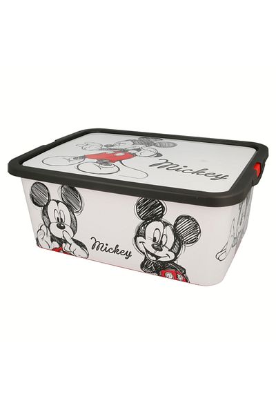 Mickey Mouse Storage box, plastic, with lid, 13 L, multicolor, 39x29x15 cm, Mickey Mouse, Disney
