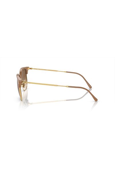 Ray-Ban Ray Ban Unisex Irregular New Clubmaster Sunglasses- Rb 4416 - Lense Size:53mm - Beige On Arista