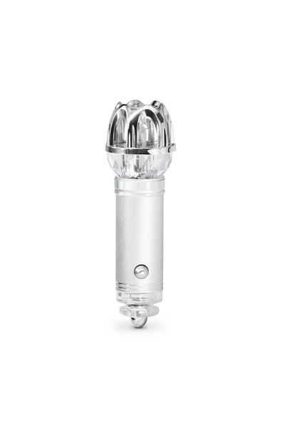 OEM Mini purificator de aer auto, argintiu, compact si elegant, functioneaza prin ionizare