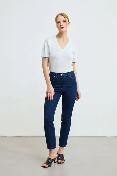 Gusto Pantaloni albaștri slim fit