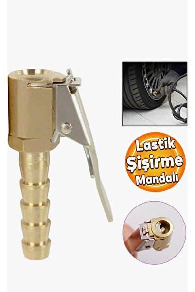 Eltos Lastik Şişirme Mandalı Lastik Teker Top Hava Şişirme Kompresör Uyumlu