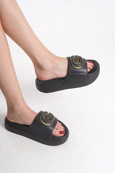 Riccon Lisronyn Women's Slippers 0012181 Black