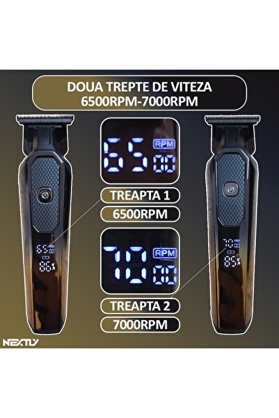 NEXTLY Professional Hair Clipper, , With Battery, 1200mah, 2 Speeds, Digital Display