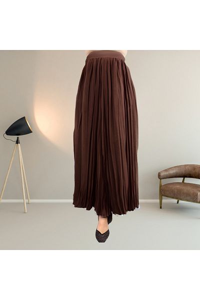 ALREMİYA Women's Cupra Fabric Zippered Crash Skirt