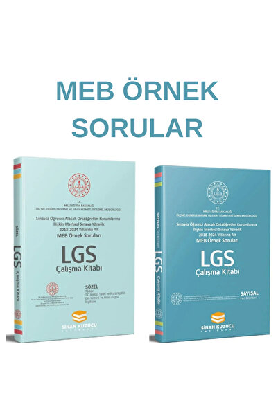 SİNAN KUZUCU YAYINLARI 8.SINIF MEB ÖRNEK SORULAR SÖZEL+ FEN BİLİMLERİ SET 2025