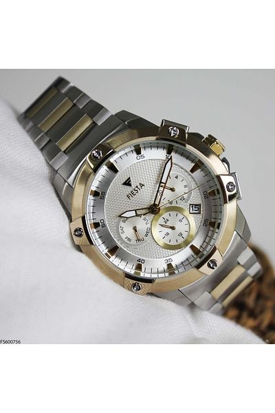Fiesta Fs 600756   Men's Wrist Watch with Steel Cord