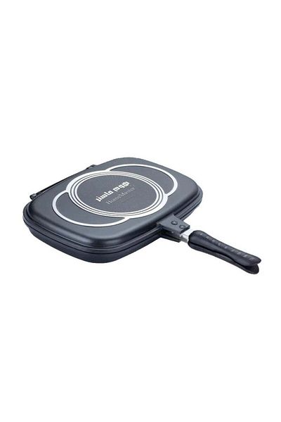 HOME MASTER Double Cast Iron Pan Black 40 Cm