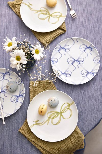 Kütahya Porselen Dolce 4 Piece 21 cm Cake Plate