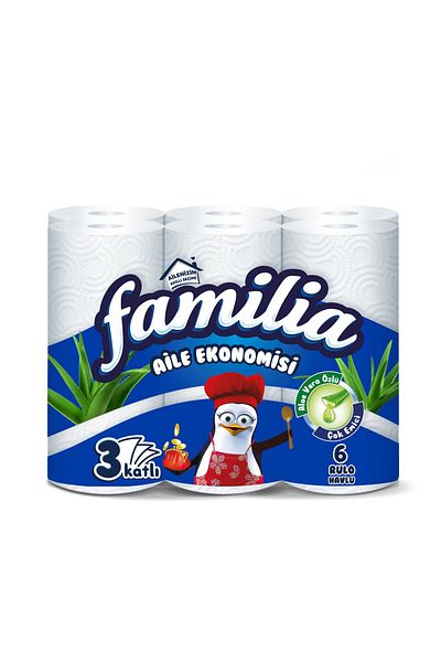 Familia Aloevera Extract Very Absorbent Towel 6 Pcs