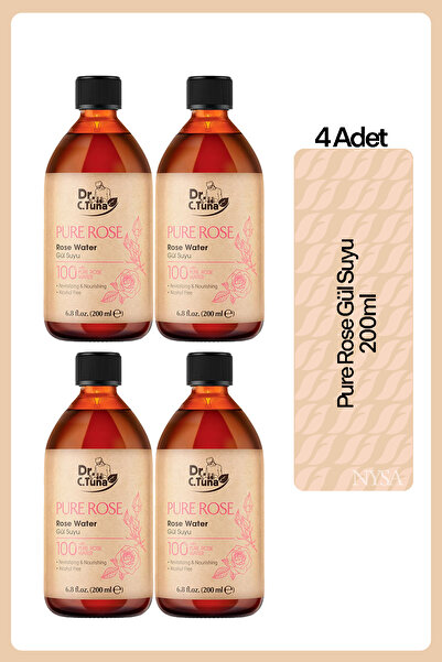 Farmasi Dr. C. Tuna Pure Rose Gül Suyu 200 ml 4 Adet