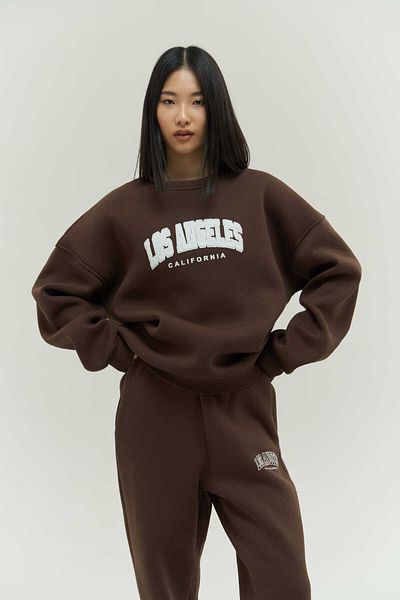 MAİ COLLECTİON Σετ αθλητικής φόρμας Mcllctn Los Angeles Brown