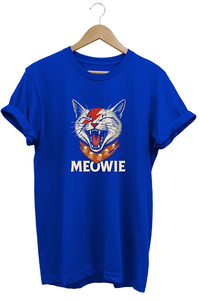 remonz Tricou cu decolteu rotund, 100% bumbac, cu imprimeu Meow Cat