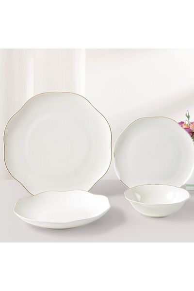 Bien Servi 16-Piece Newbone Tulip Dinner Set 4 persons