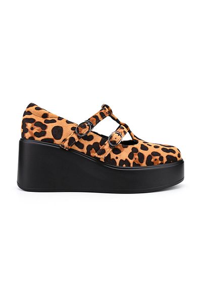 Tmall Women's casual shoes, Made of eco-leather, With platform, P1282, Leopard