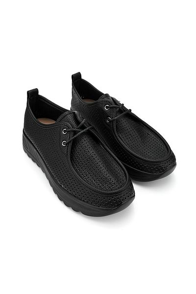 Tmall Women's casual shoes, Made of eco-leather, P1283, Black