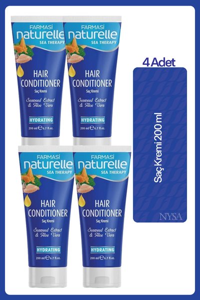 Farmasi Sea Therapy Yosun & Aloe Vera Saç Kremi 200 Ml- 4 Adet