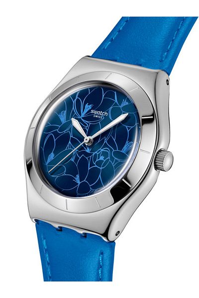 Swatch Yls235 Blue Petal Promise Wristwatch
