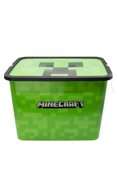 MINECRAFT Toy storage box, 27x38.7x28.7 cm, 23 l, Green, Minecraft