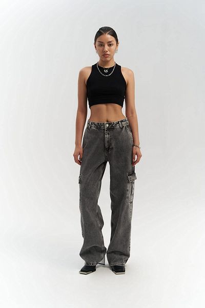 MAİ COLLECTİON Montes Smoked Cargo Jean Trousers