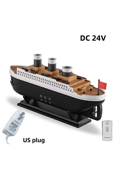 KAZEMTECH Titanic Gemi Hava Nemlendiricisi Işıklı Gemi Dizaynlı Difüzör Buhar...