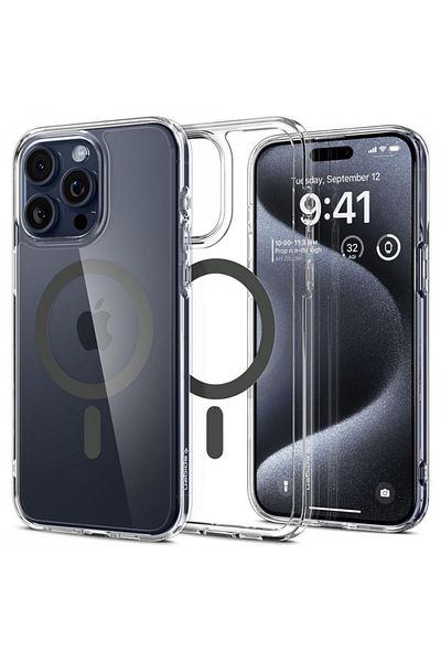Spigen Case For Iphone 15 Pro Max Case, Ultra Hybrid Magsafe - Carbon Fiber