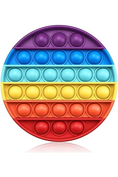 Generic لعبة فقاعات الضغط - لعبة سيليكون لتخفيف التوتر الحسي للأطفال والكبار، مناسبة لمرضى التوحد
