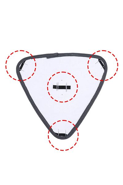 NEXTLY Set 3 Rezerve Pentru Mop Triunghiular , Lavete Din Microfibra, Reutilizabile, Absorbtie Buna