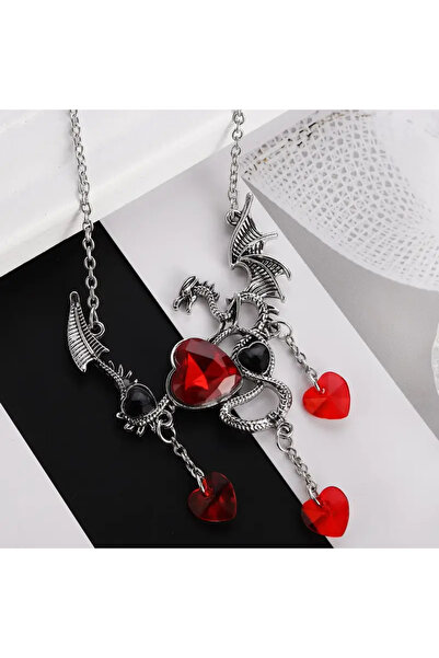 MİLALAZO خمر الشرير الطائر التنين قلادة القوطية الشرير للرجال والنساء