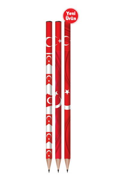 Modellino 3-Piece Patterned Fatih Round Pencil - Pattern Options